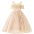 thumbnail image 2 of EGNMCR Robes de Soirée pour Femmes, Robes Formelles pour Femmes, Robes de Cocktail pour Femmes Robe Sans Manches à Col Rond Robe pour Enfants Robe Sans Manches pour Filles Robe Princesse à Épaules Robe Fleurie en Tulle à Pois Robe pour Fille, 2 of 6