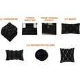 thumbnail image 5 of All Season 10-PIECE Bed in a Bag Infinity Collection Comforter Set Wrinkle Resistant Silky-Soft Includes Bed Sheet Set, King/CalKing , Black, 5 of 5