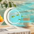 thumbnail image 1 of Boovnll Desk Fan, Adjustable High Speed USB Rechargeable Table Fan Lightweight Compact Quiet Small Fan for Home, Bedroom, Office, Travel, Camping, RVs, Summer Gift, Mini Fan - Fan, 1 of 5