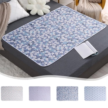 Sentmoon Tapis Pipi pour Adultes, Alèses Imperméables 59 X 39,37 Pouces, Imperméables et Lavables, Grande Alèse pour Soins aux Aînés, Protection contre l'Incontinence, Menstruations et Pipi au Lit des Enfants