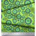 thumbnail image 3 of Soimoi Polyester Crepe Fabric Floral & Damask Ethnic Print Fabric by The Yard 42 Inch Wide, 3 of 3