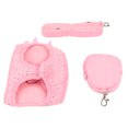 thumbnail image 4 of Cat Harness Leash, Comfortable Breathable Pet Harness Leash Set Rhinestone Decoration Pink  For Cats For Pets Pink, 4 of 8