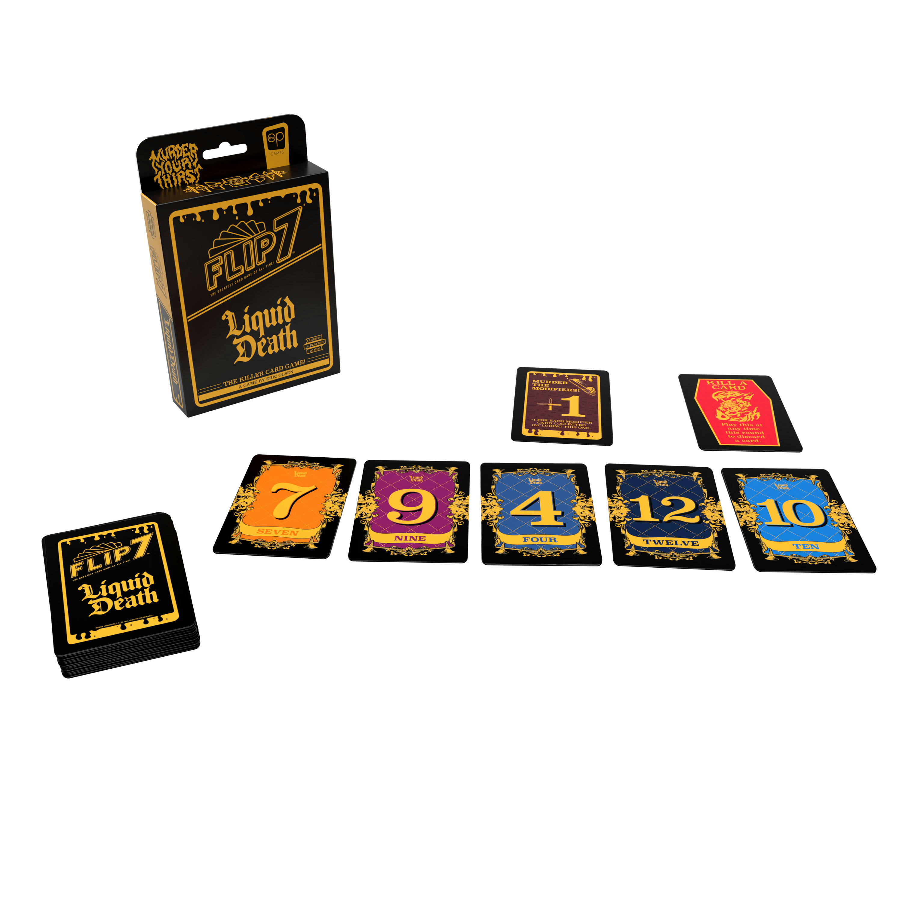 USAopoly Flip 7: Liquid Death Edition jeu de cartes