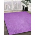 thumbnail image 3 of Ahgly Company Tapis de Zone Rond d'Intérieur Lavable à la Machine, Transitionnel, Violet Violet, 3 Pieds Rond, 3 of 7