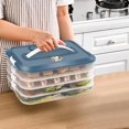 thumbnail image 4 of Storage Containers Plastic Cookie Containers Stackable Cookie Dumpling Storage Box Containers with Lids Airtight Food Storage Boxes Kitchen Organization Food Storage Containers Lunch Storage, 4 of 9