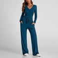 thumbnail image 1 of Soki Women's 2 Piece Sets Fall Outfits Long Sleeve Wide Leg Tracksuits Casual Lounge Set Matching Sets, 1 of 8