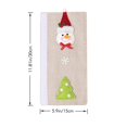 thumbnail image 3 of WHEANG Furniture Protection Christmas Home Decorations Father Christmas Snowman Burlap Fridge Handle Sticker Microwave Handle Cover One Size White, 3 of 9