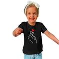 thumbnail image 1 of LSLJS T-Shirt à Manches Courtes à Col Rond pour Filles T-Shirts en Coton de Sport pour Enfants Mode Mignon T-Shirt Imprimé de la Saint-Valentin Haut à Manches Courtes Cadeaux pour Enfants, 1 of 4