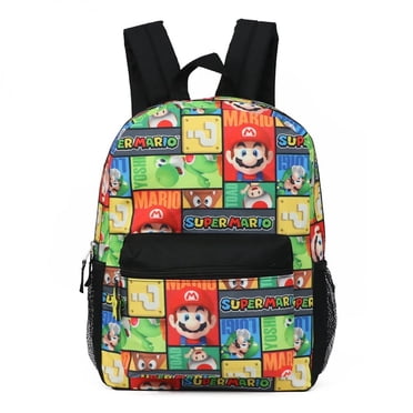 Super Mario Square Block Print 16 Inch Backpack
