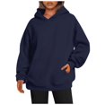 thumbnail image 2 of Mode Quotidienne des Femmes Sweat-Shirts Décontractés à Col Rond à Manches Longues Sweat-Shirts de Couleur Unie Café L, 2 of 5