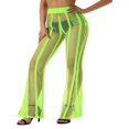 thumbnail image 2 of Pantalon en Maille Ajourée pour Femmes, Pantalon de Couverture en Résille Transparent, Coupe Ample, Bas de Bikini, Tenue de Boîte de Nuit de Plage, 2 of 6