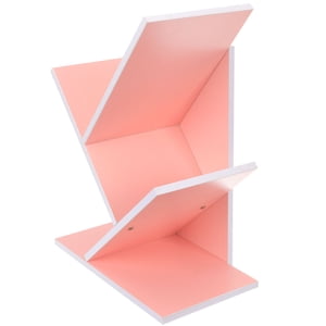 RUNROTOO Bibliothèque de table Bibliothèque de bureau Étagère en bois rustique Stockage de livre pour adultes 1Pcs