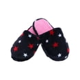 thumbnail image 2 of CTM® Girl's Night Star Slip On Slippers, 2 of 2