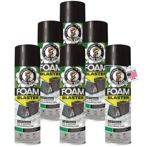 Blaster de mousse AC Nettoyeur de bobines pour AC Unité 6-Pack | Pas de formule de rinçage pour évaporateurs & Condenseurs : Neutre agrumes Scent