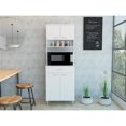 thumbnail image 2 of TUHOME Della Kitchen Pantry Engineered Wood Pantries in White, 2 of 6