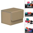 thumbnail image 3 of maskred Stylish and Secure Card Deck Storage Holder Organizer with Magnetic Closure TCG Display Brown 1Set, 3 of 6