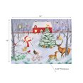 thumbnail image 2 of Christmas Led Canvas Wall Art Snowman With Animals 12X16, 2 of 3
