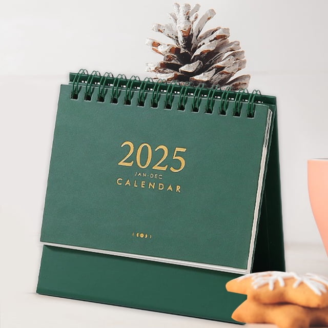 Yhmxh Home Decor 2025 Mini Desk Calendar Mini Standing Calendar 2025 Flip Calendar For Desk 2025 Standing Flip Desktop Calendar Desk Calendar Planner Office Calendar For New Year Calendar