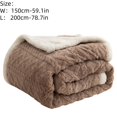 thumbnail image 3 of Flannel Throw Blanket with Geometric Pattern | Insulating Wind Cover for Warmth | Cozy Nap Shawl for Couch, Office, or Car | Machine Washable Conditioning Blanket, 3 of 6