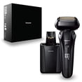 thumbnail image 3 of Panasonic Electric Razor for Men, Electric Shaver, ARC6 Six-Blade Electric Razor with Premium Automatic Cleaning and Charging Station, ES-LS9A-K (Black), 3 of 13
