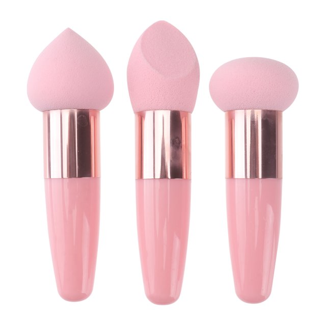 3 Pcs Stylos de Maquillage Multifonctionnels Éponge Double Extrémité pour Filles