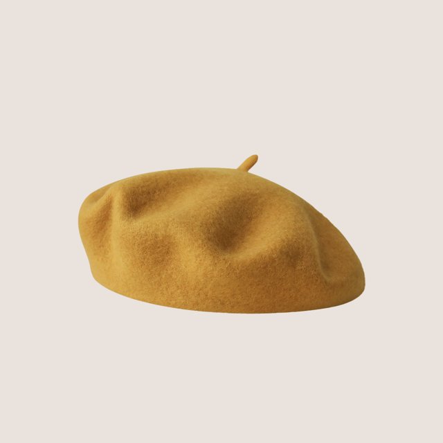 LinYooLi Hot Selling Autumn And Winter Wool Beret For Girls, Artistic And Retro, Versatile Korean Version Painter Hat, English Solid Color Felt Hat
