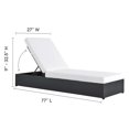 thumbnail image 3 of Modway Tahoe Ensemble de Chaise Longue 3 Pcs en Gris et Blanc, 3 of 7