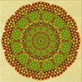thumbnail image 1 of Ahgly Company Tapis d'Intérieur Lavables en Machine, Carrés, Transitionnels, Jaune Vif, Carrés de 4 Pi, 1 of 7