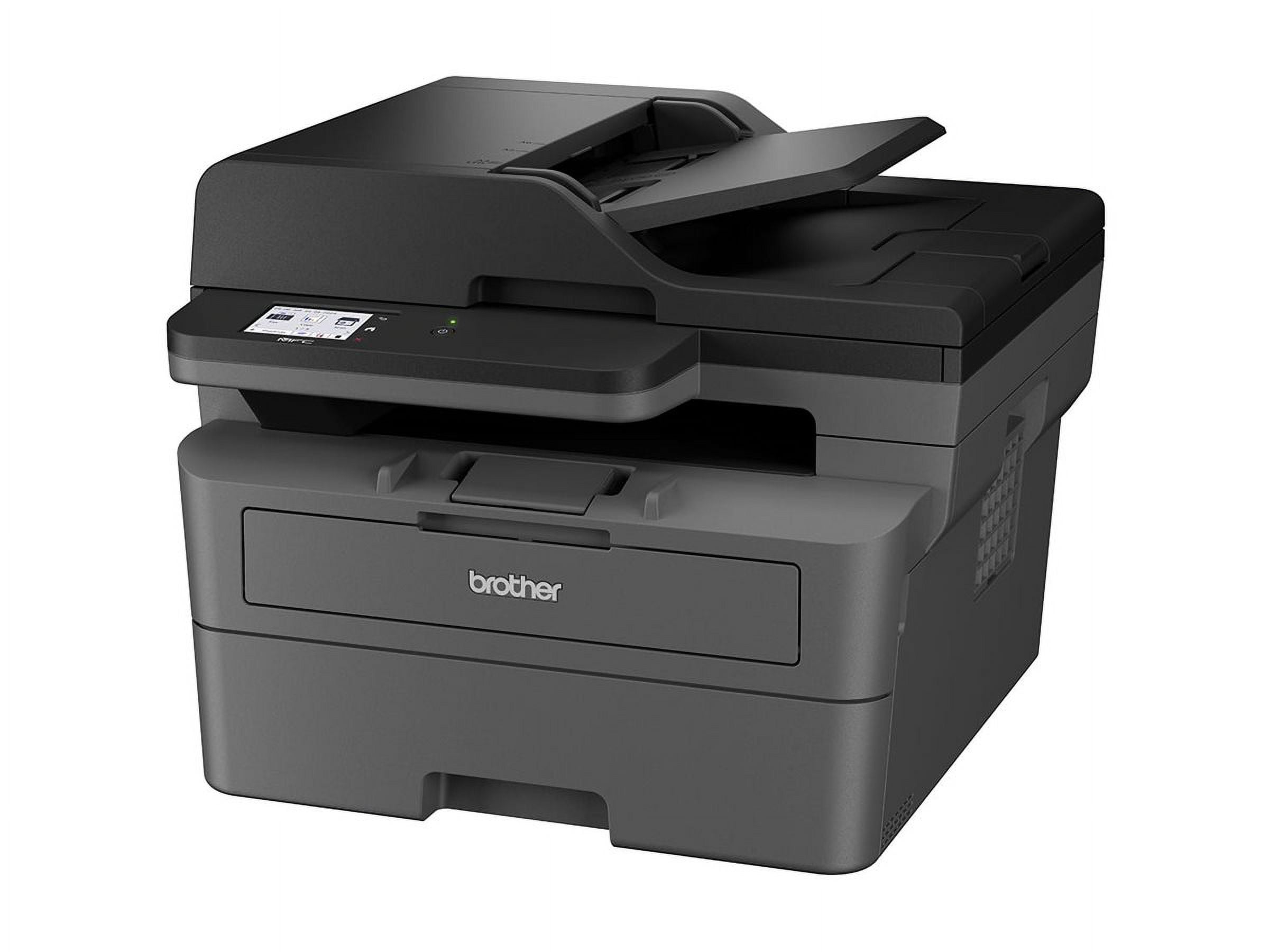 Imprimante multifonction Brother MFC-L2820DW - B/N - laser - A4/Legal (média) - jusqu'à 34 ppm (impression) - 250 feuilles - 33,6 Kbps - USB 2.0, LAN, Wi-Fi(n)