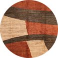 thumbnail image 1 of Ahgly Company Tapis d'Intérieur Ronds Abstraits Rouges Abstraits pour Aire, 3 Pieds Rond, 1 of 6