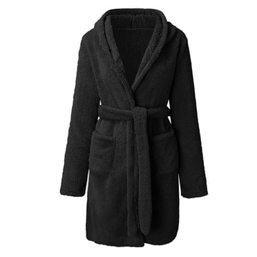 Male Thickened Velvet Warm Long Sleeve Home Clothes Casual Simple Comfortable Flannel Bathrobe Men'S Pajama & Sets & Loungewear