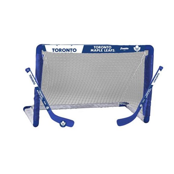 Ensemble de but de hockey miniature des Maple Leafs