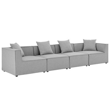 Modway Saybrook Outdoor Patio Upholstered 4-Piece Sectional Sofa