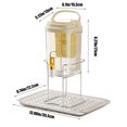 thumbnail image 3 of JZCHUNTOY Ensemble de Distributeurs d'Eau Froide pour Réfrigérateur, Pichet Étanche de Grande Capacité avec Bec Verseur, Distributeur de Boissons de Qualité Alimentaire avec Support à Plateau, Contenant à Boissons pour Fête Camping Maison Usage Quotidien, 3 of 7
