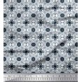 thumbnail image 1 of Soimoi Poly Georgette Fabric Swirl & Floral Patchwork Print Fabric by The Yard 52 Inch Wide, 1 of 3
