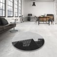 thumbnail image 4 of Ahgly Tapis d'Intérieur Lavable en Machine Carré Gris Carbone, 4 Pieds Carré, 4 of 7
