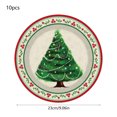 thumbnail image 3 of Vaidha Ensemble de Fournitures pour Fête de Noël / 10 Assiettes en Papier Rouges 7 et 9 Pouces / 10 Gobelets en Papier / 20 Essuie-Tout / Vaisselle Jetable pour les Fêtes pour Rassemblements et Événements, 3 of 6