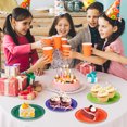 thumbnail image 5 of CIMAXIC round cake tray 48PCS Disposable Round Colorful Cake Tray Universal Dish Plate Children DIY Handmade Art Painting Paper Plate (Random Color),7.09"X7.09"X0.39", 5 of 5