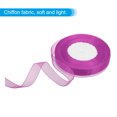 thumbnail image 3 of Unique Bargains 0.6 Inch x 50 Yard Organza Ribbon, Gift Wrapping Ribbon for Bouquet Cake Invitations Card Decoration, Pink Purple, 3 of 7