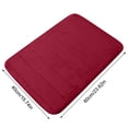 thumbnail image 3 of Yhmxh Rug,Carpet,Bath Mat,Door Mat Thick Velvet Floor Mat Kitchen Bathroom Foot Mat Solid Color Cotton Foot Mat 2pc Floor Mats, 3 of 5