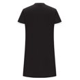 thumbnail image 4 of Gspmoly Robe pour Femmes, Mode Femme Été Col en V Manches Courtes Couleur Contrastante pour la Maison Robe Courte Robes de Mariage pour Femmes Cadeaux de Vacances, 4 of 5