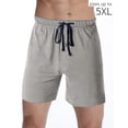 thumbnail image 1 of Hanes Mens Jersey Lounge Drawstring Shorts with Logo Waistband 2-Pack, L, 1 of 5