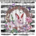 thumbnail image 4 of Happy Easter Rideau de Douche 4 Pièces Toilet U-pad Set 70,8 ”Rideau de Douche pour la Maison / Hôtel / Fête Décoration B1, 4 of 6