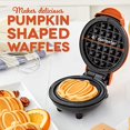 thumbnail image 4 of DASH DMWP001OR Mini Maker for Individual Waffles, Hash Browns, Keto Chaffles with Easy to Clean, Non-Stick Surfaces, 4 Inch, Orange Pumpkin, 4 of 4