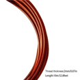 thumbnail image 4 of Aluminum Wire Thickness Bendable Wires Bike Crafts DIY Accessories Easy to Use Handy Installation Durability Rust-proof for Crafts DIY bronze-coloured, 4 of 8