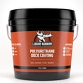 thumbnail image 1 of Liquid Rubber Textured Polyurethane Deck Coating - Solar Protection Deck Sealant, Non-Toxic Multi-Surface Waterproofing Membrane, Saddle Brown, 1 Gallon, 1 of 5