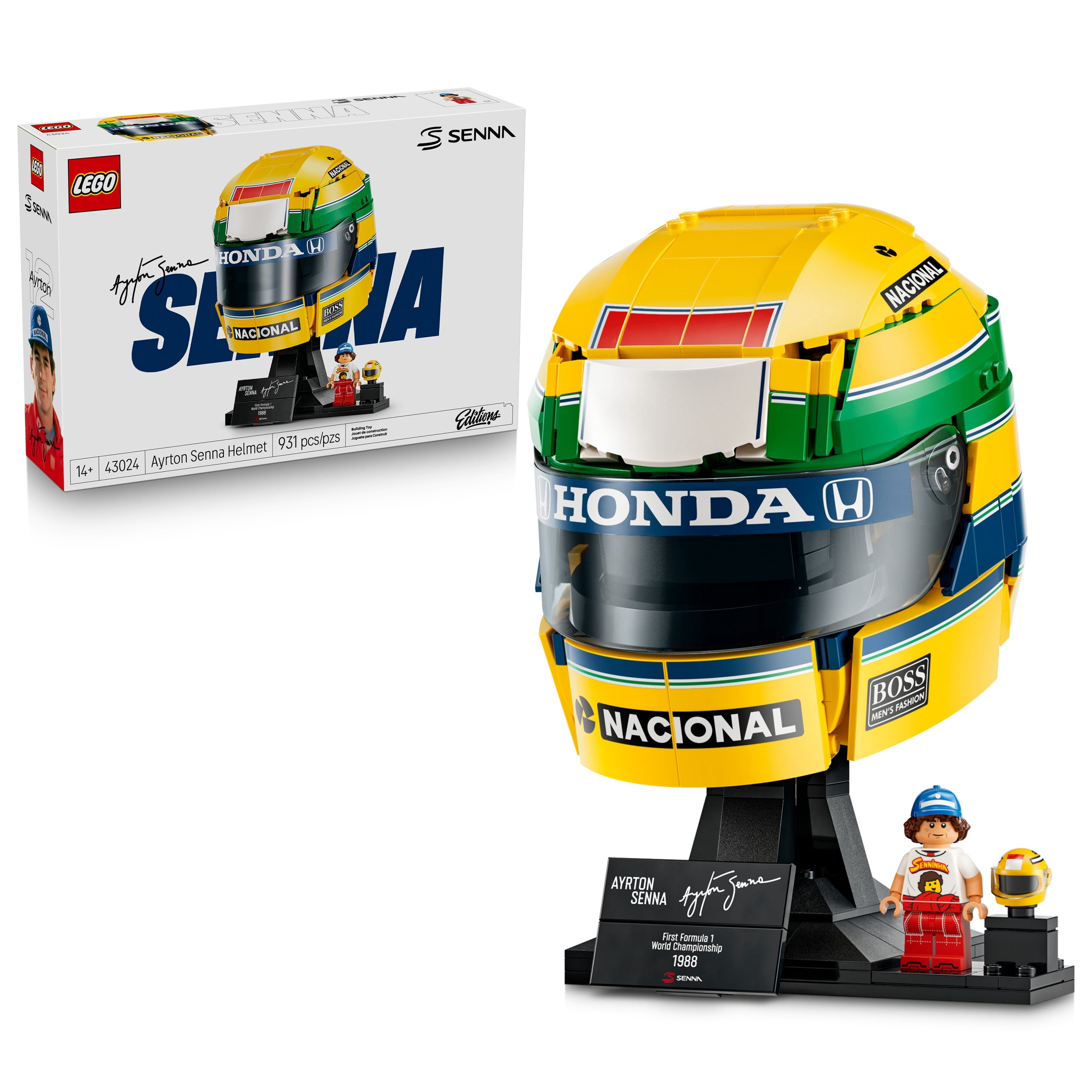 LEGO Editions Le casque d’Ayrton Senna, Ensemble de construction 43024