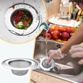 thumbnail image 2 of TopLLC 2 pc Kitchen Sink Strainer Stainless Steel, Kitchen Sink Drain Strainer，Sink Strainers with Large Wide Rim Diameter for Kitchen Sinks, 2 of 8