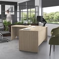 thumbnail image 2 of Studio C 72W x 30D L Shaped Desk in Natural Elm - Engineered Wood, 2 of 6