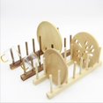 thumbnail image 2 of Bamboo Dish Plate Bowl Cup Book Pot Lid Cutting Board Drying Rack Stand Drainer Storage Holder Organizer Kitchen Cabinet（Keep Dry）, 2 of 5